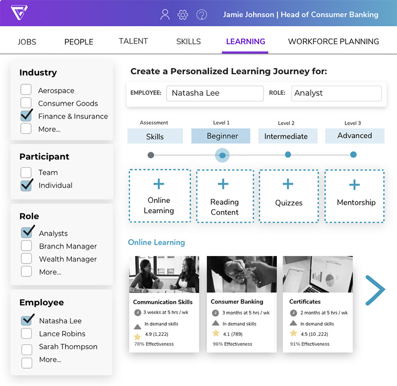 AI in talent management and in Learning and development