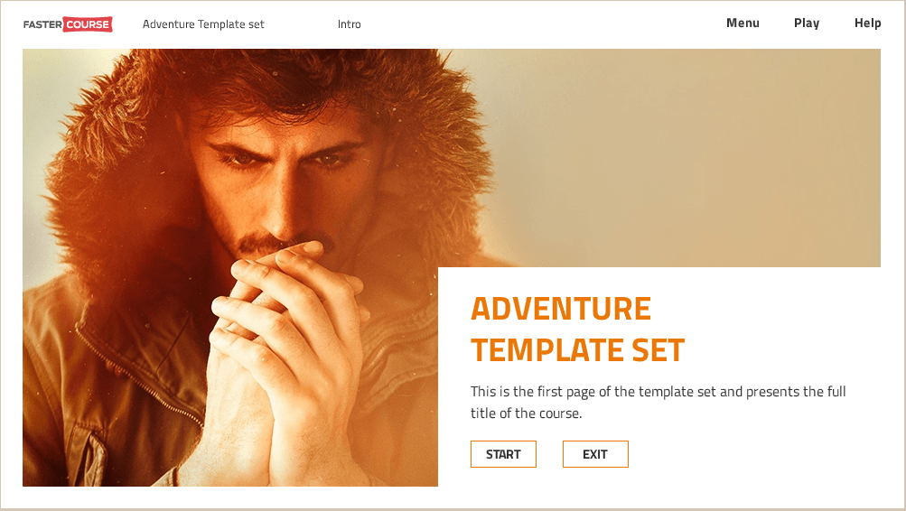 Adventure Orange Title Page