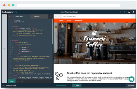 Codeacademy online education app