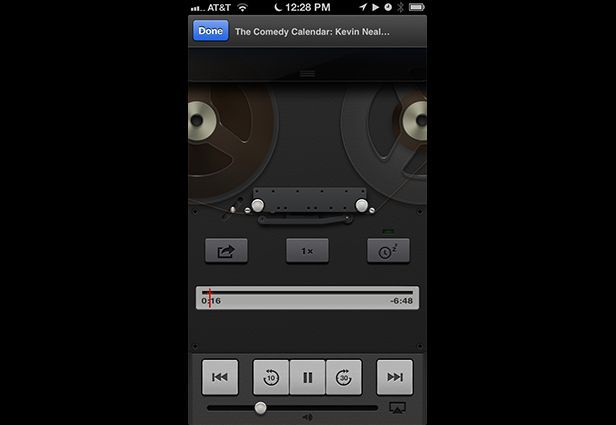 IOS app design: podcast