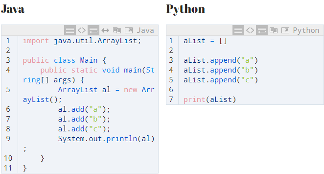 Python  Java Coding