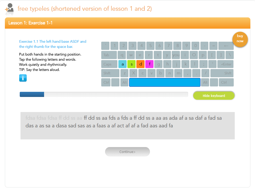 Custom Typing Exercise