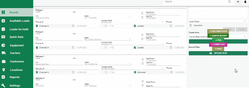 customized transportation management system