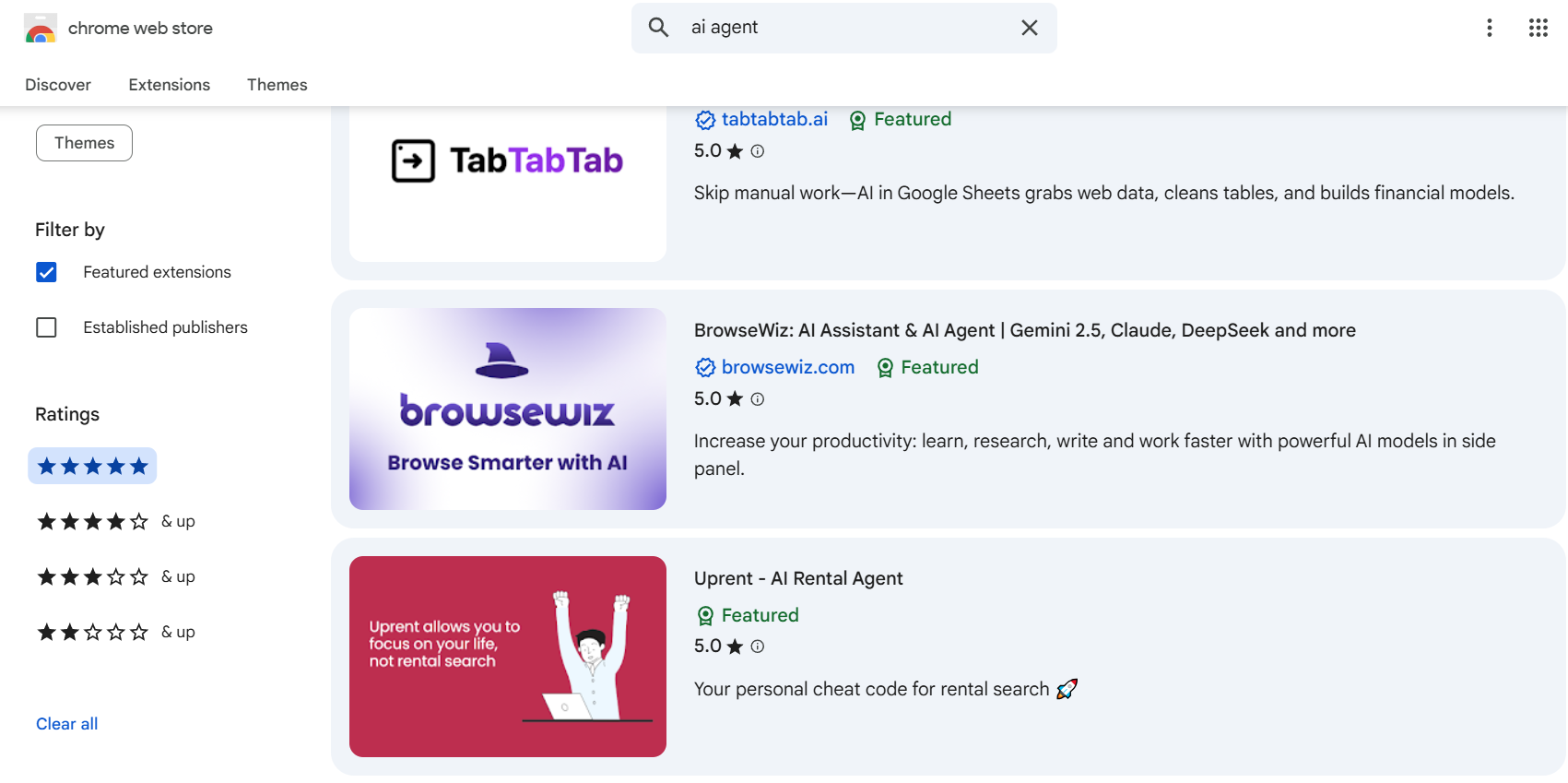 AI agent development Chrome Extension