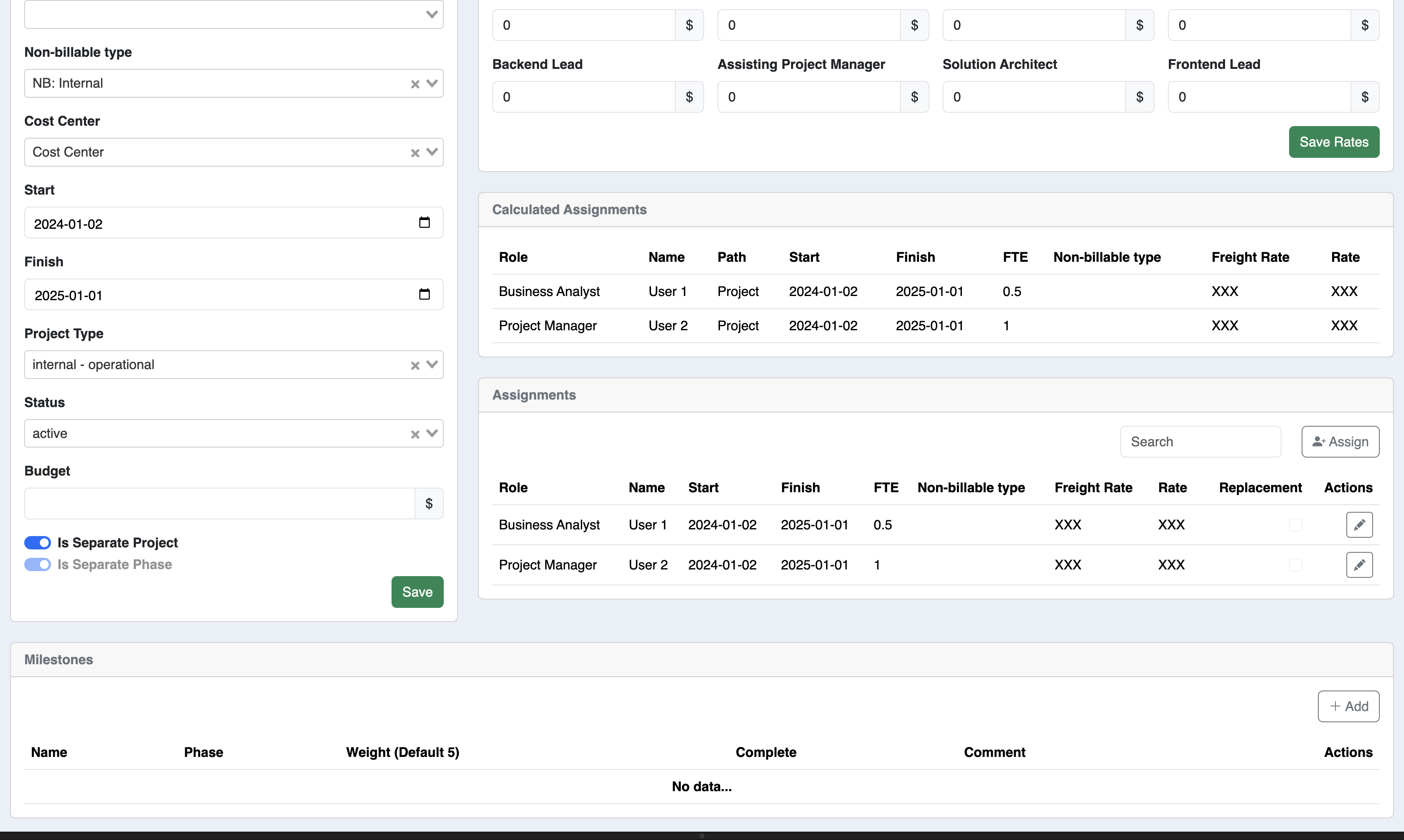  Switchers help PMs mark main projects or specific phases (for instance, post-MVP stages) to ensure accurate project tracking and correct worklog integration in PSA