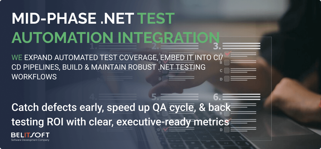 Mid-Phase Dot NET Test Automation Integration