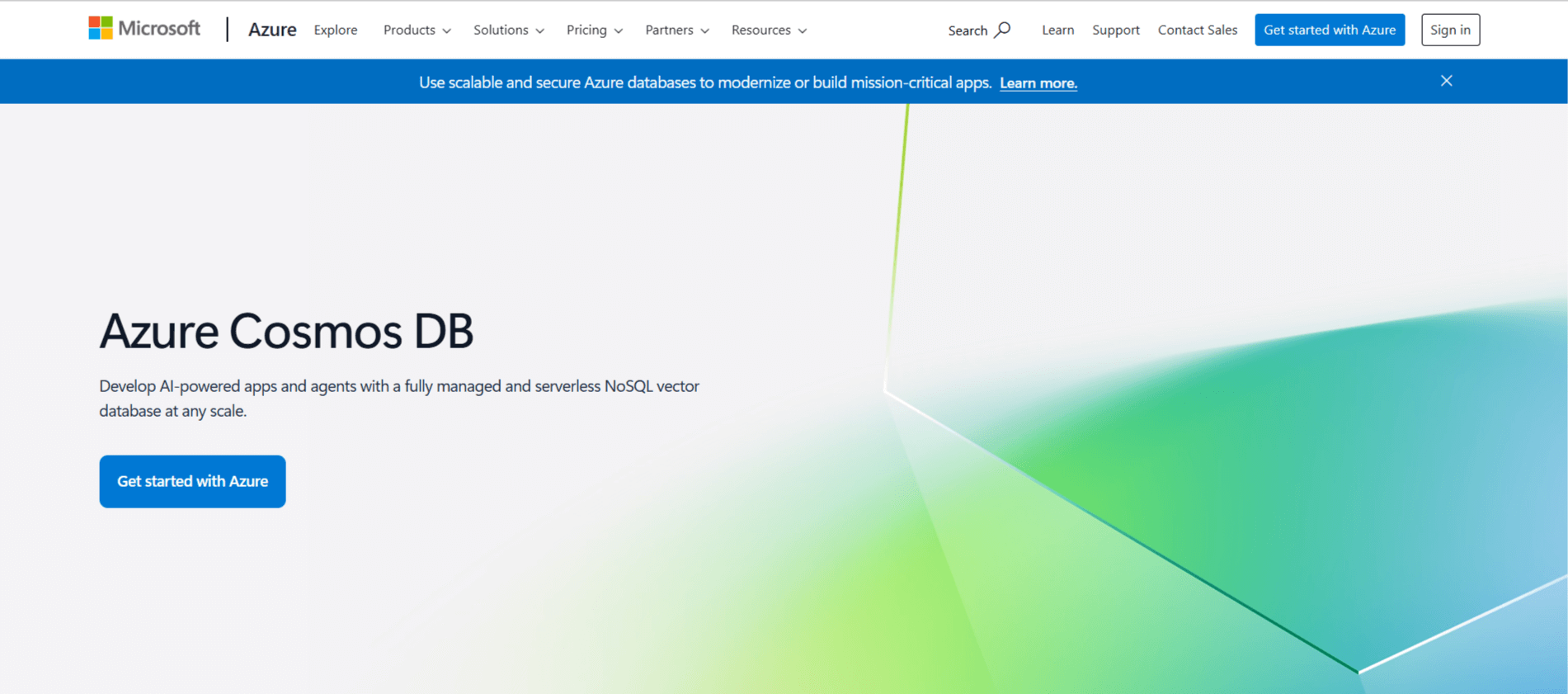  Services for NET Developers Azure Cosmos DB 