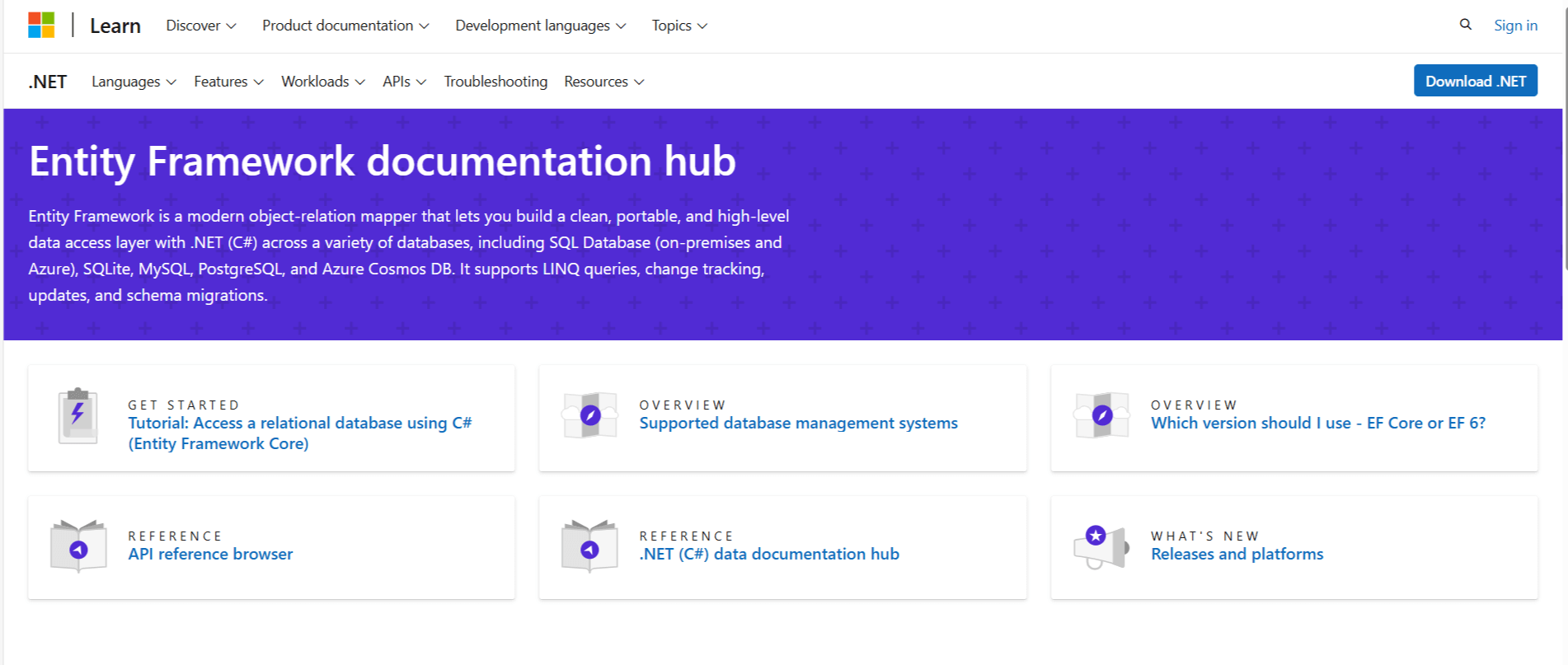 Entity Framework Core