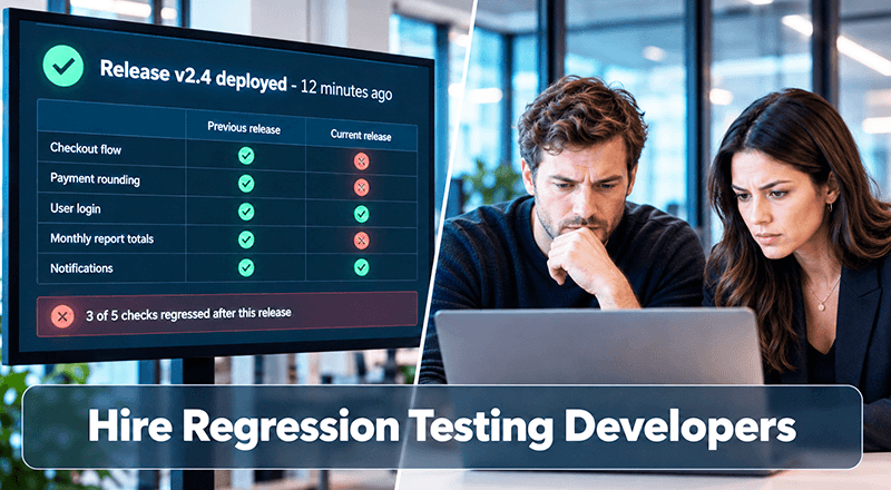 Hire Regression Testing Developers